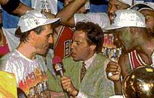 Paxson clebrates with Michael